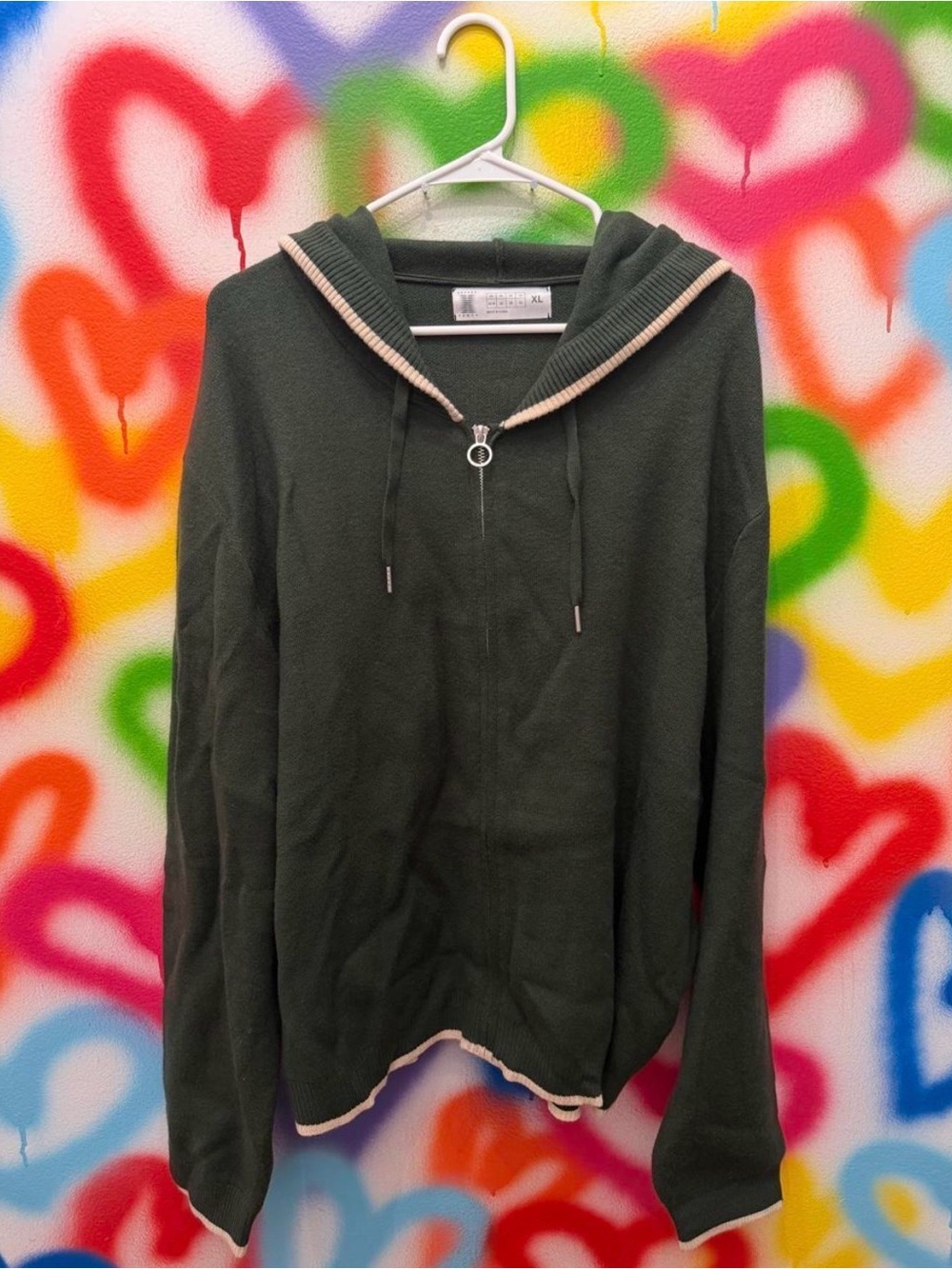 Savage X Fenty Lit Leisure Zip Up Knit Hoodie Sweatshirt